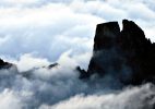Giochi di nebbia sul Castello – Provenzale. Foto E. Collo